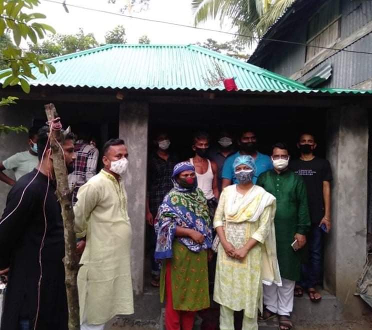 বানারীপাড়ায় টিআর প্রকল্পের মাধ্যমে গৃহহীনকে ঘর দিলেন এমপি মিরা