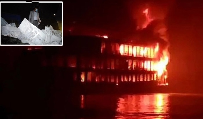 ঝালকাঠির সুগন্ধা নদীতে লঞ্চে আগুন, মৃত্যু বেড়ে ৩৬