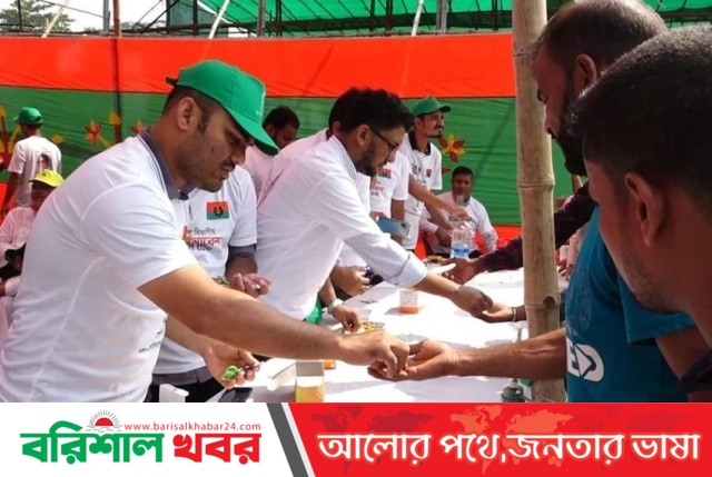 বরিশালে বিএনপির গণসমাবেশে বিনামূল্যে চিকিৎসা সেবা