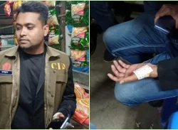 মুলাদীতে হাতাহাতির ফাঁকে পালালেন আসামি, পুলিশের দুই সদস্য আহত