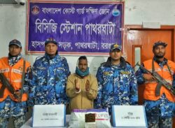 বরগুনা পাথরঘাটায় দুই কেজি দুইশ গ্রাম গাঁজাসহ আটক-১