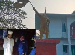 দুমকিতে বঙ্গবন্ধু’র ভাস্কর্য ভাঙার অভিযোগে যুবক আটক
