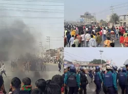 পুলিশি নির্যাতনে’ ব্যবসায়ীর মৃত্যু, মহাসড়ক অবরোধ করে বিক্ষোভ-ভাঙচুর
