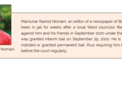 Fabricated charge sheet in Digital Security Act case against journalist Nomani for suppression and punishment