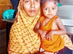 রাজাপুরে ছোট্ট শিশুকে বাচাতে আর্থিক সাহায্যের জন্য দ্বারে দ্বারে ঘুরছেন মা