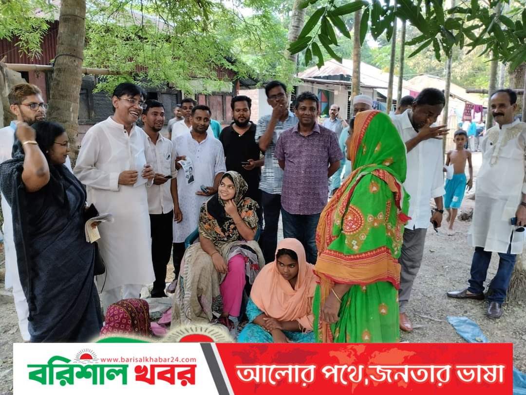 খোকন সেরনিয়াবাতের পক্ষে নৌকা মার্কার সমর্থনে সৈয়দ শহিদুল আহসানের গনসংযোগ