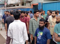 অপসো ফার্মার ৫০০ শ্রমিক ছাঁটাই, বিক্ষোভ