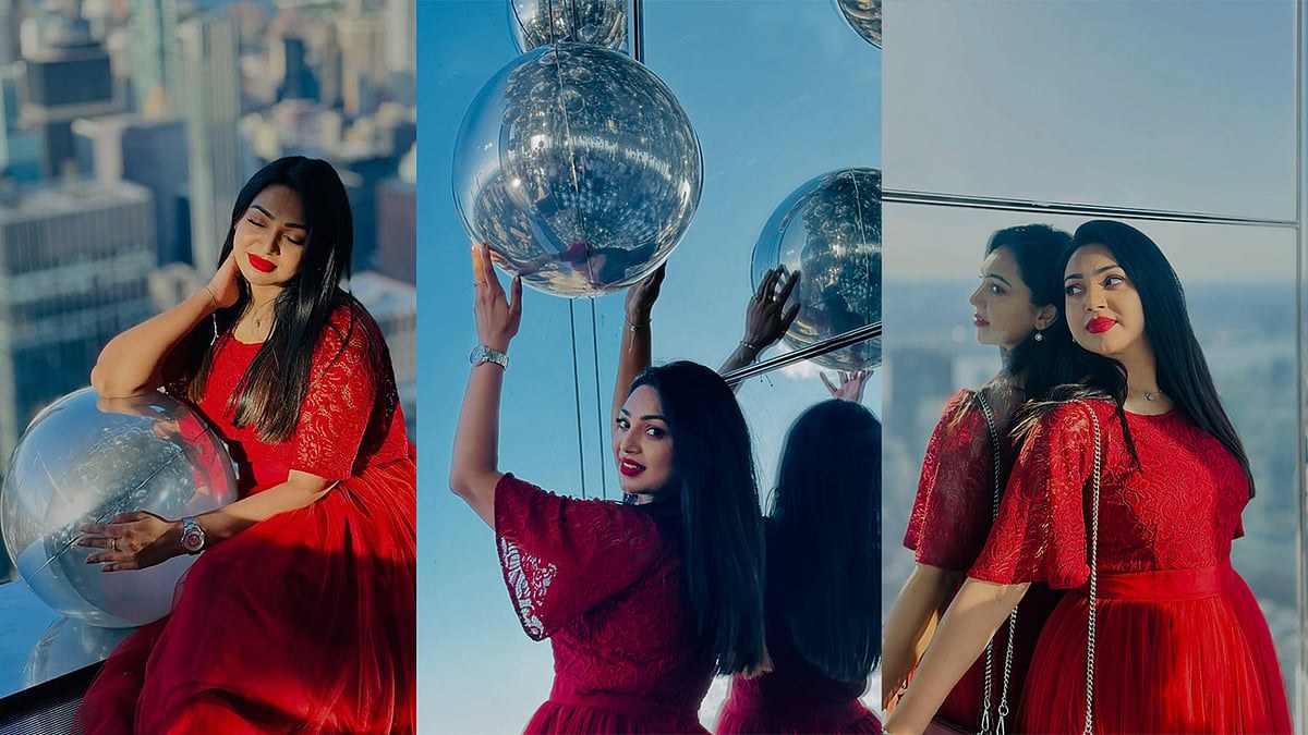 নিউইয়র্কের আকাশছোঁয়া মিরর গ্লাস বক্সে প্রভার আয়নাবাজি